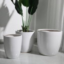 800円OFFクーポン 装飾用プランター ベーシック シンプル 無地 大型 植木鉢 陶器 深鉢 鉢カバー 背が高い ガーデン用品 鉢植えカバー リビング ルーム...