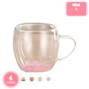500円OFFクーポン 可愛い花 ダブルウォールグラス マグ 食器 ガラスカップ 小さいマグ カフェマグ コーヒーカップ 珈琲カップ コップ オシャレ おしゃれ 耐熱 プレゼント ナチュラル 素朴な風合い 実用的 コーヒー ティー カップ 保温 保冷 二重構造 透明 YJSO(3)