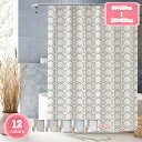 300円OFFクーポン シャワーカーテン 120x180cm 防カビ 防水 バスカーテン ユニットバス お風呂カーテン リング付属 取付簡単 風呂カーテン 目隠...