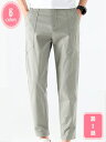 1700円OFFクーポン メンズ パンツ 夏 スリム ゴルフ 吸汗速乾 スラックス テーパード アンクルパンツ 着痩せ ボトムス 薄手 ズボン テレワーク ビジネス オフィス YJSO
