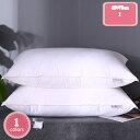 フェザーダウンピロー フェザーダウン枕 45×75cm ホテル仕様 フェザー 枕 ピロー 快眠 安眠枕 フェザーピロー 2個セット ホテル品質 頭を支える 柔軟...