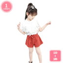 800円OFFクーポン 子供服 女の子 セットアップ 2点セット 半袖Tシャツ ショートパンツ ジャージ スポーツウェア 夏服 キッズ ガールズ 半ズボン フリ...
