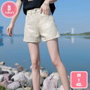1000円OFFクーポン デニム ショートパンツ ショーパン 短パン ホットパンツ ショート丈 ハイウエスト ゆったり 可愛い Aライン 無地 レディース ボトムス ジーンズ カジュアル シンプル 大人 可愛い おしゃれ ポケット YJSO