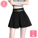 1700円OFFクーポン デニムスカート ボトムス レディース ミニ丈 デニム インナー付き 台形スカート ハイウエスト フリル ポケット ミニ セクシー かっ...