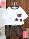 子供服 女の子 セットアップ 夏服 おしゃれ 上下セット キッズ 半袖シャツ ショート丈 2点セット 普段着 通学着 お出かけ パンツセット ブラウス ショーツ...