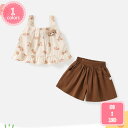 1700円OFFクーポン ベビー服 女の子 上下セット キッズ 子供服 キャミソール ショートパンツ 新生児 おしゃれ 可愛い セットアップ 韓国こども服 春 夏 トップス 赤ちゃん 誕生日 出産お祝い プレゼント 入園 保育園 幼稚園 お出かけ YJSO