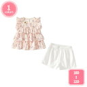 1000円OFFクーポン 子ども セットアップ ノースリーブ 子供服 女の子 春 夏 秋 2点セット 洋服 セットアップ 重ね着風 キッズ 上下セット トップス ショートパンツ 上下セット 女の子 速乾 普段着 通園 通学 誕生日 子供の日プレゼント YJSO