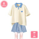 1700円OFFクーポン セットアップ 女の子 男の子 ジャージ 上下セット キッズ 涼しい 韓国tシャツ 半袖 ショートパンツ おしゃれ 可愛い 新生児 春 ...