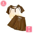 800円OFFクーポン 子供服 女の子 ジャージ 半袖tシャツ スカート 上下セット キッズ服 2点セット 夏服 セットアップ インナーパンツ付 女児 小学生 ...