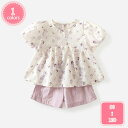 1000円OFFクーポン 韓国 子供服 女の子 セットアップ おしゃれ 夏服 上下セット キッズ 袖フリル トップス 半袖 ワイドパンツ 2点セット お姫様 ガールズ 五分丈 ズボン 女の子 夏 プレゼント 普段着 通学着 イベント 誕生日 結婚式 呼ばれ YJSO