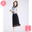 800円OFFクーポン タイトスカート ミニ レーススカート スパンコール 春夏 セミタイト Aライン オフィス 通勤 上品 上品さと大人可愛さを兼ね備えた 裾レース切替デザイン 優雅 レースペンシルスカート 可愛い タイトスカート YJSO