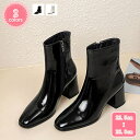 300円OFFクーポン ブーツ レディース ショートブーツ シューズ 歩きやすい レディース 履きやすい かわいい ショートブーツ レディース靴 秋ブーツ 冬 靴 ブーティー おしゃれ レディースブーツ スクエアトゥ チャンキーヒール 痛くない YJSO