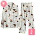 500円OFFクーポン パジャマ上下セット 男女兼用 パジャマ 綿 メンズ レディース 冬 大きいサイズ かわいい 大人 ルームウエア 長袖 ナイトウェア 前開...