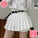 ミニスカート プリーツスカート 春 夏 ハイウエスト Aライン インナーパンツ付き レディース かわいい おしゃれ 裏地付き きれいめ ふんわり 可愛さ溢れる ...