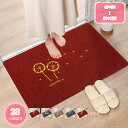 300円OFFクーポン 玄関マット マット 室内 屋内 おしゃれ かわいい 柄 かわいい 長方形 洗える ラグマット ラグ カーペット 北欧 抗菌 防臭 吸水 ...