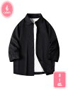 1700円OFFクーポン シャツ メンズ 長袖 トップス ファッション 春秋冬 シャツジャケット 秋服 羽織 大きいサイズ アウター ゆったり 開襟シャツ 襟付...