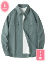 1700円OFFクーポン ワイシャツ 長袖 メンズ アウター カジュアル シャツ 無地 おしゃれ トップス 吸汗速乾 通気性 開襟シャツ ビジネス スリム 大き...