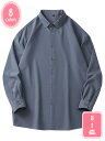 800円OFFクーポン 開襟シャツ 男女兼用 長袖シャツ トップス 服 春服 ストリート カジュアル ゆったり ギフト プレゼント 春 秋 冬 メンズ シンプル...