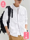 800円OFFクーポン メンズワイシャツ カジュアルシャツ ロングシャツ 長袖 シャツ カジュアル 男性 長袖シャツ おしゃれ 休日着 外着シャツ トップス シ...