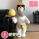 3500円OFFクーポン シロクマ サイドテーブル 可愛いクマさん オブジェ 置物 収納 皿を捧げるシロクマ 卓上収納 かわいい 北欧 大きい彫刻 おもしろ 雑貨 玄関 リビング コーヒーテーブル インテリア 多用途 装飾品 くまの工芸品 YJSO