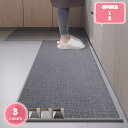 1000円OFFクーポン キッチンマット 北欧 無地 玄関マット 洗える 台所マット ずれない 足ふきマット 室内 風呂 マット ロングタイプ キッチン 吸水 ...