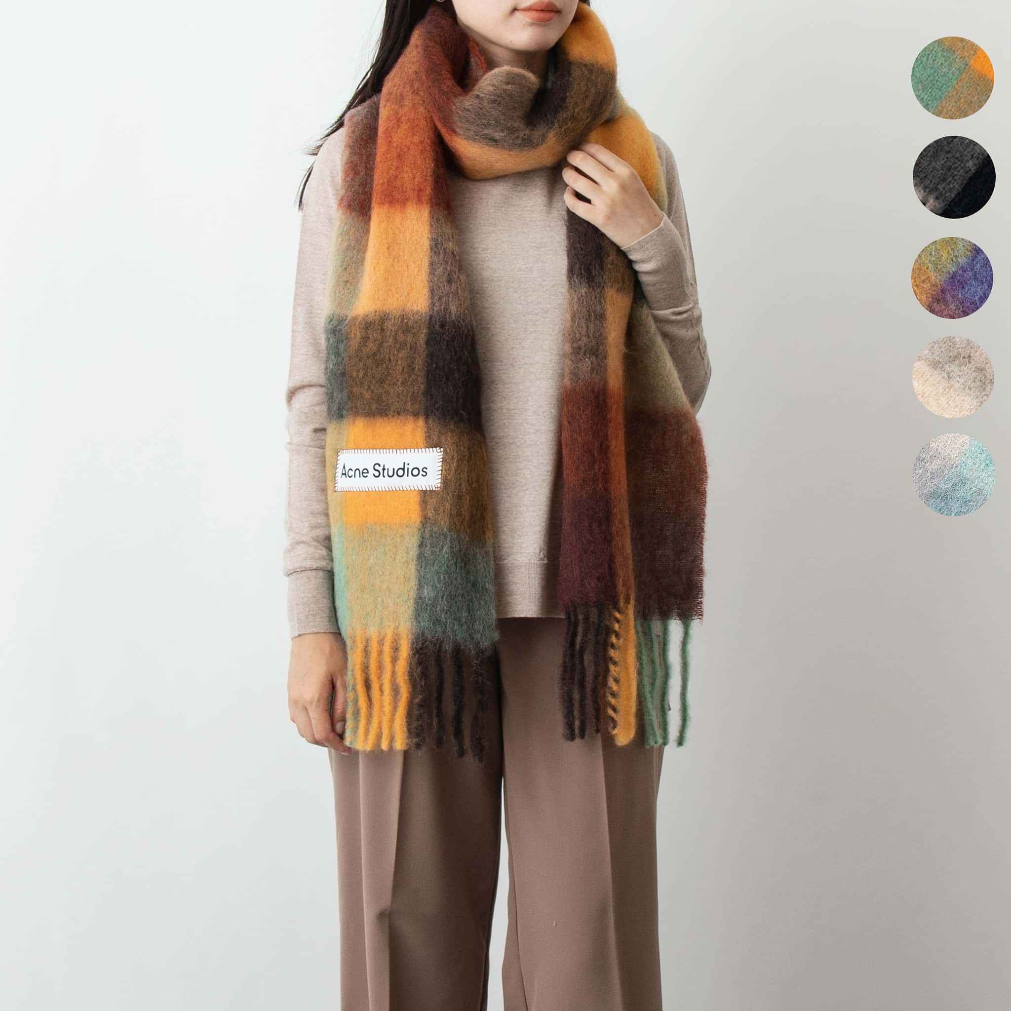 アクネ ストゥディオズ ACNE STUDIOS マフラー MOHAIR CHECKED SCARF FN-UX-SCAR000115 CA0084 [全4色]【2023SS】のサムネイル