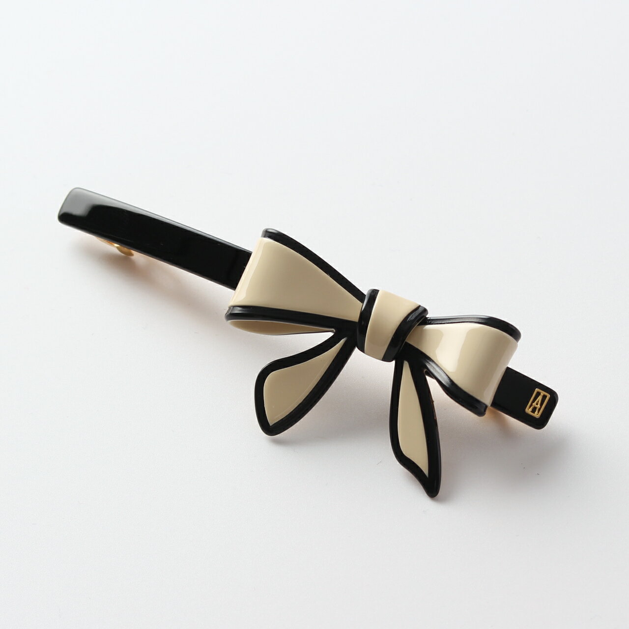 アレクサンドルドゥパリ バレッタ アレクサンドル ドゥ パリ ALEXANDRE DE PARIS バレッタ ライトベージュ×ブラック LES LISERAI TENDERLY BARRETTE 10cm AA10-12688-03 X NOIR【国内配送】【2024SS-】