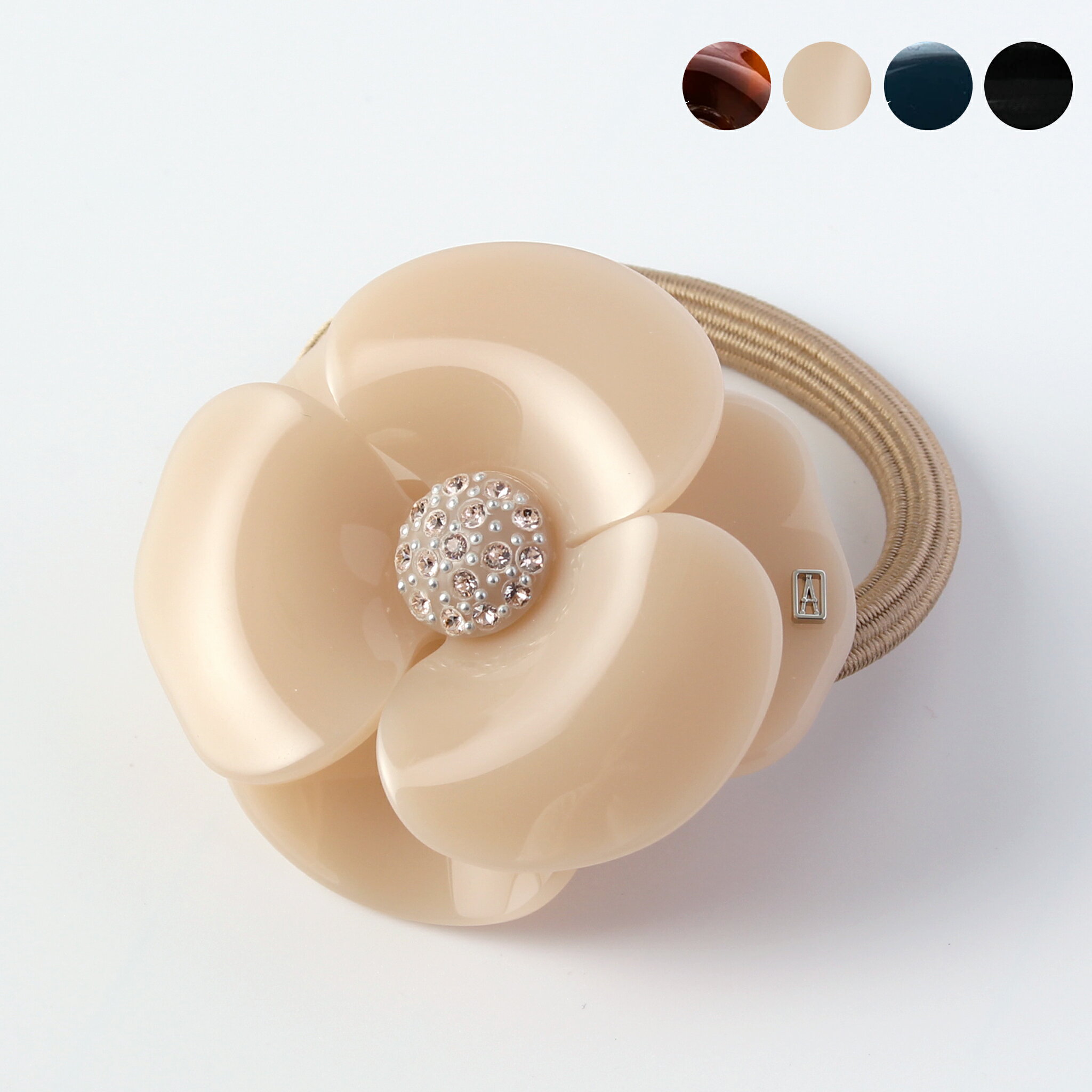 アレクサンドル ドゥ パリ ALEXANDRE DE PARIS ヘアゴム CAMELIAS CLASSIQUES PONY APY-1935-29 [全4色]【2023SS】のサムネイル
