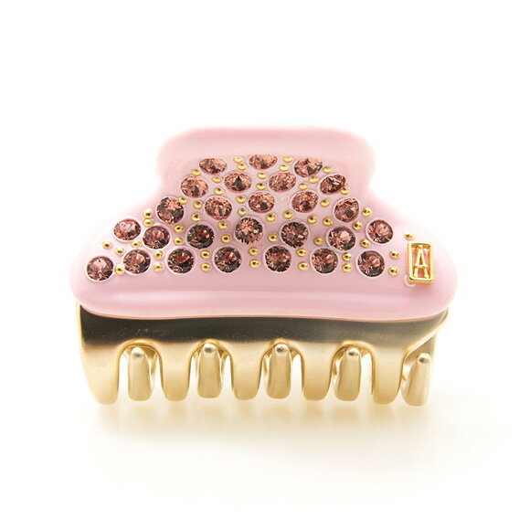 アレクサンドル ドゥ パリ ALEXANDRE DE PARIS ヘアクリップ ボンボンピンク×ゴールド VENDOME [ヴァンドーム] CLIP S ICC45-14339-04A20 Q BONBON 4.5cm【2021SS】【母の日】