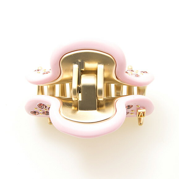 アレクサンドル ドゥ パリ ALEXANDRE DE PARIS ヘアクリップ ボンボンピンク×ゴールド VENDOME [ヴァンドーム] CLIP S ICC45-14339-04A20 Q BONBON 4.5cm【2021SS】【母の日】