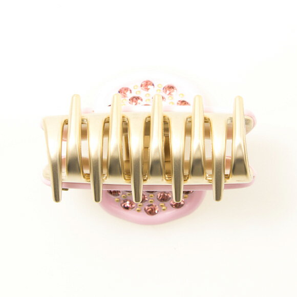 アレクサンドル ドゥ パリ ALEXANDRE DE PARIS ヘアクリップ ボンボンピンク×ゴールド VENDOME [ヴァンドーム] CLIP S ICC45-14339-04A20 Q BONBON 4.5cm【2021SS】【母の日】