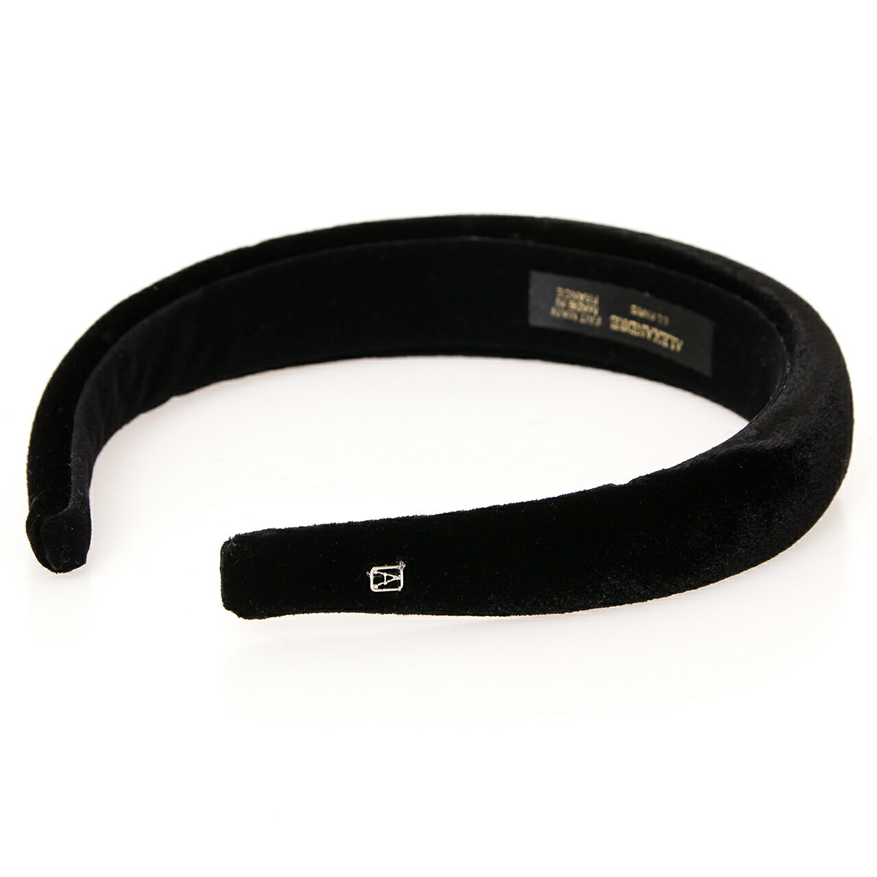 アレクサンドル ドゥ パリ ALEXANDRE DE PARIS カチューシャ ブラック CHARLOTTE HEADBAND VELOURS 25mm THB-17405-25 N NOIR【2022AW】のサムネイル