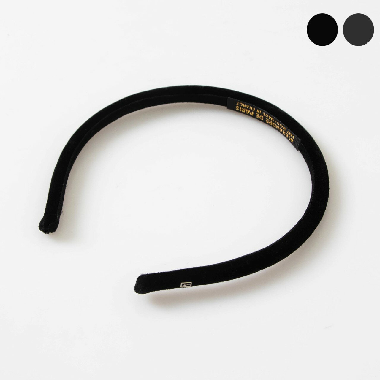 アレクサンドル ドゥ パリ ALEXANDRE DE PARIS カチューシャ ROSALIE HEADBAND VELOURS 6mm THB-17494-06 [全2色]【2022AW】のサムネイル