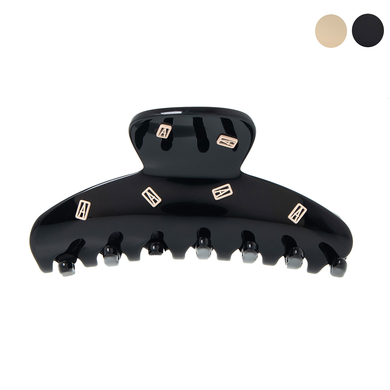 アレクサンドル ドゥ パリ ALEXANDRE DE PARIS ヘアクリップ（ミディアムサイズ） MONOGRAMME - PINCE MEDIUM 8cm ACCM-17791-04 [全2色]【2022AW】のサムネイル