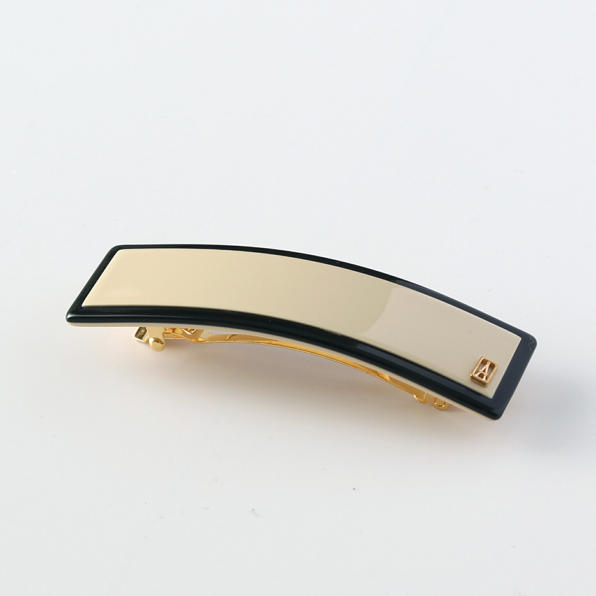 アレクサンドルドゥパリ バレッタ アレクサンドル ドゥ パリ ALEXANDRE DE PARIS バレッタ ベージュ×ブラック LES LISERAI SAINT HONORE BARRETTE AA6-14277-02 6cm S VENDOME【国内配送】【2024SS-】