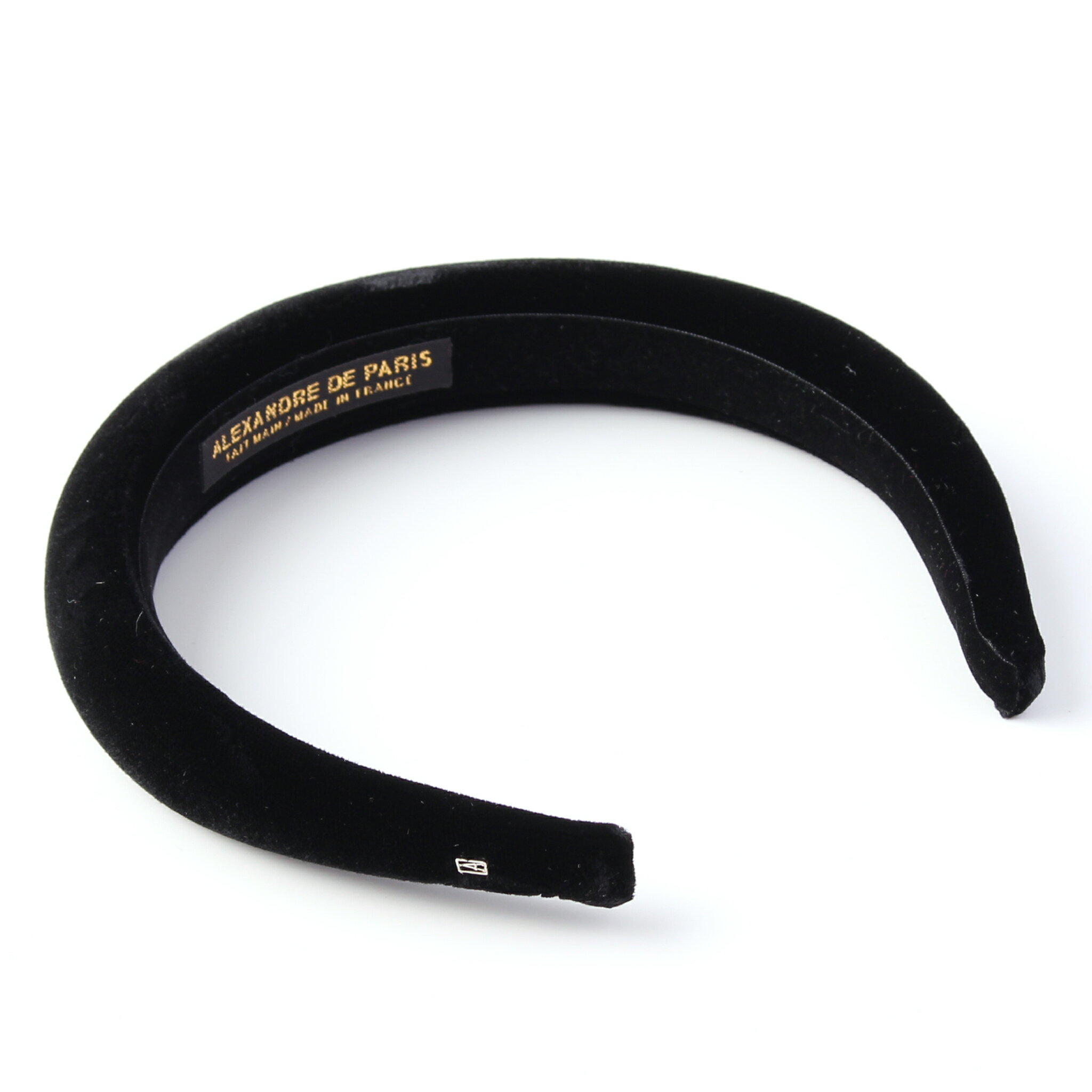 アレクサンドル　ドゥ　パリ（カチューシャ） アレクサンドル ドゥ パリ ALEXANDRE DE PARIS カチューシャ ブラック LE VELOURS PRUNILLE HEADBAND THB25-1T-A20 25mm N NOIR【国内配送】