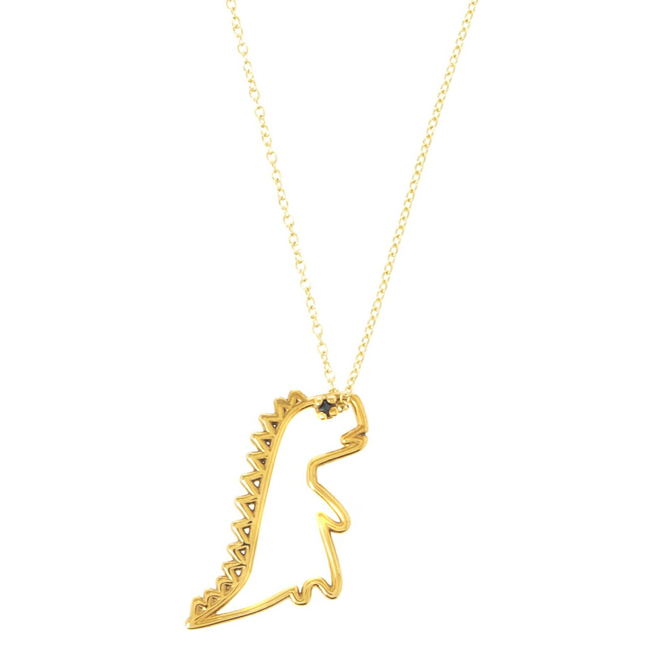 サファイア ネックレス（レディース） アリータ ALIITA ネックレス ダイナソーモチーフ イエローゴールド DINO ZAFIRO AZUL DINO BLUE SAPPHIRE NECKLACE ROLO [ディノ ブルーサファイア ネックレス] NRPU9T0025YG09K 9KT J1000 YELLOW GOLD