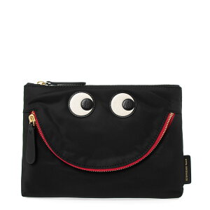 ˥ϥɥޡ ANYA HINDMARCH ǥ ݡ ֥å HAPPY EYES POUCH [] 5050925152976 ECONYL REGENERATED NYLON 152976 BLACKڱѹۡ2024SS