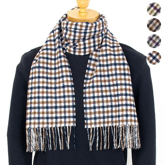 アクアスキュータム AQUASCUTUM マフラー LAMBSWOOL SCARVES CLUB CHECK SCARF [全4色]【英国】