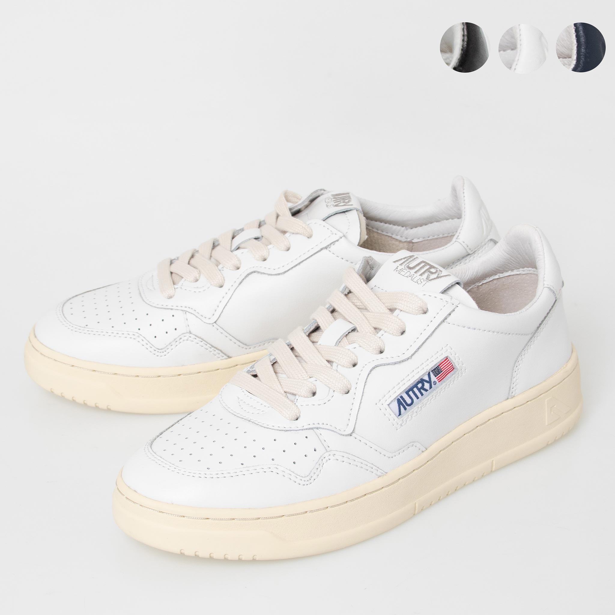 【ポイント10倍】オートリー AUTRY メンズ スニーカー MEDALIST LOW SNEAKERS [メダリスト スニーカー] AULM