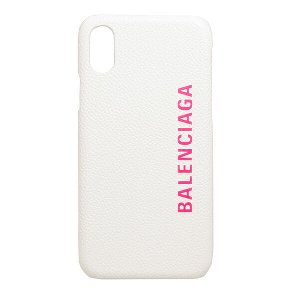 バレンシアガ BALENCIAGA スマートフォンケース フューシャピンク CASH IPHONE X/XS CASE 585828 1IZD0 9060 WHITE/L FLUO PINK