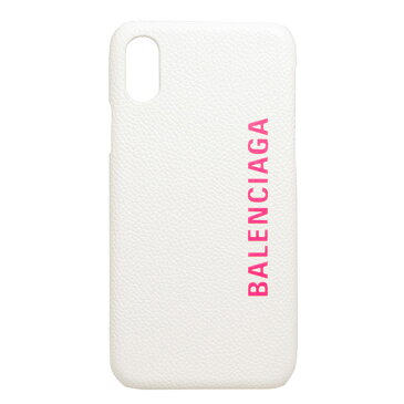 バレンシアガ BALENCIAGA スマートフォンケース フューシャピンク CASH IPHONE X/XS CASE 585828 1IZD0 9060 WHITE/L FLUO PINK