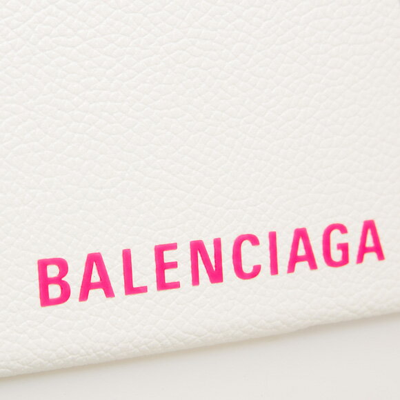 バレンシアガ BALENCIAGA スマートフォンケース フューシャピンク CASH IPHONE X/XS CASE 585828 1IZD0 9060 WHITE/L FLUO PINK