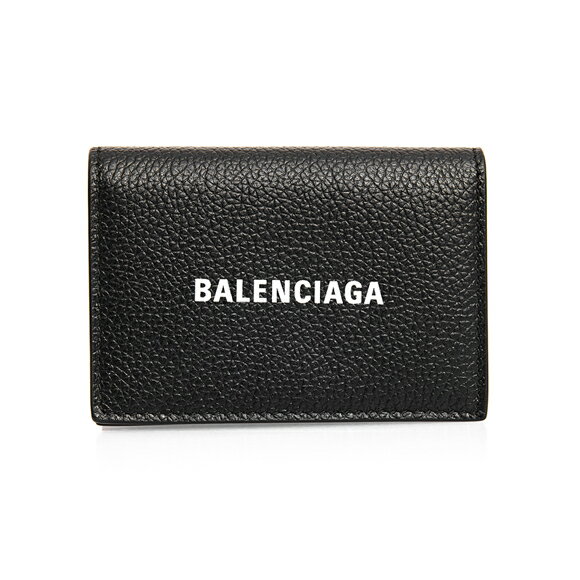 バレンシアガ BALENCIAGA 財布 メンズ 三つ折り財布 ブラック CASH MINI WALLET キャッシュ 594312 1IZI3 1090 BLACK/L WHITE