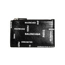 バレンシアガ BALENCIAGA 財布 メンズ カードケース/コインケース（フラグメントケース） CASH LARGE LONG COIN AND CARD HOLDER BAL PARIS ALLOVER [キャッシュ] 640535 2AAOC