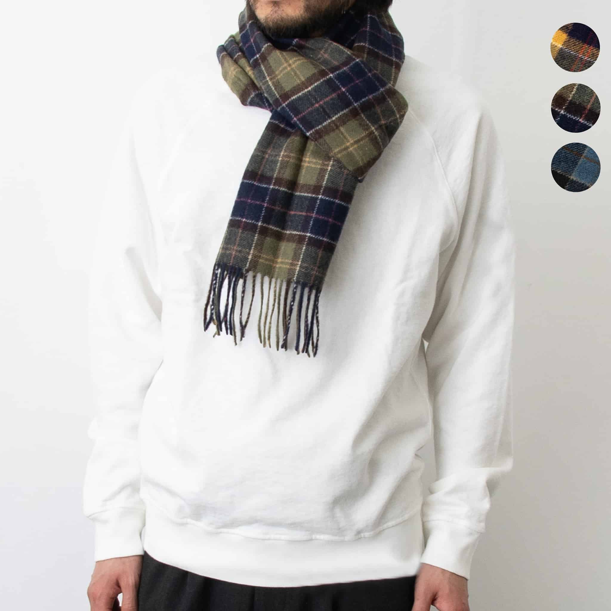 バブアー BARBOUR マフラー TARTAN LAMBSWOOL SCARF USC0001【英国】