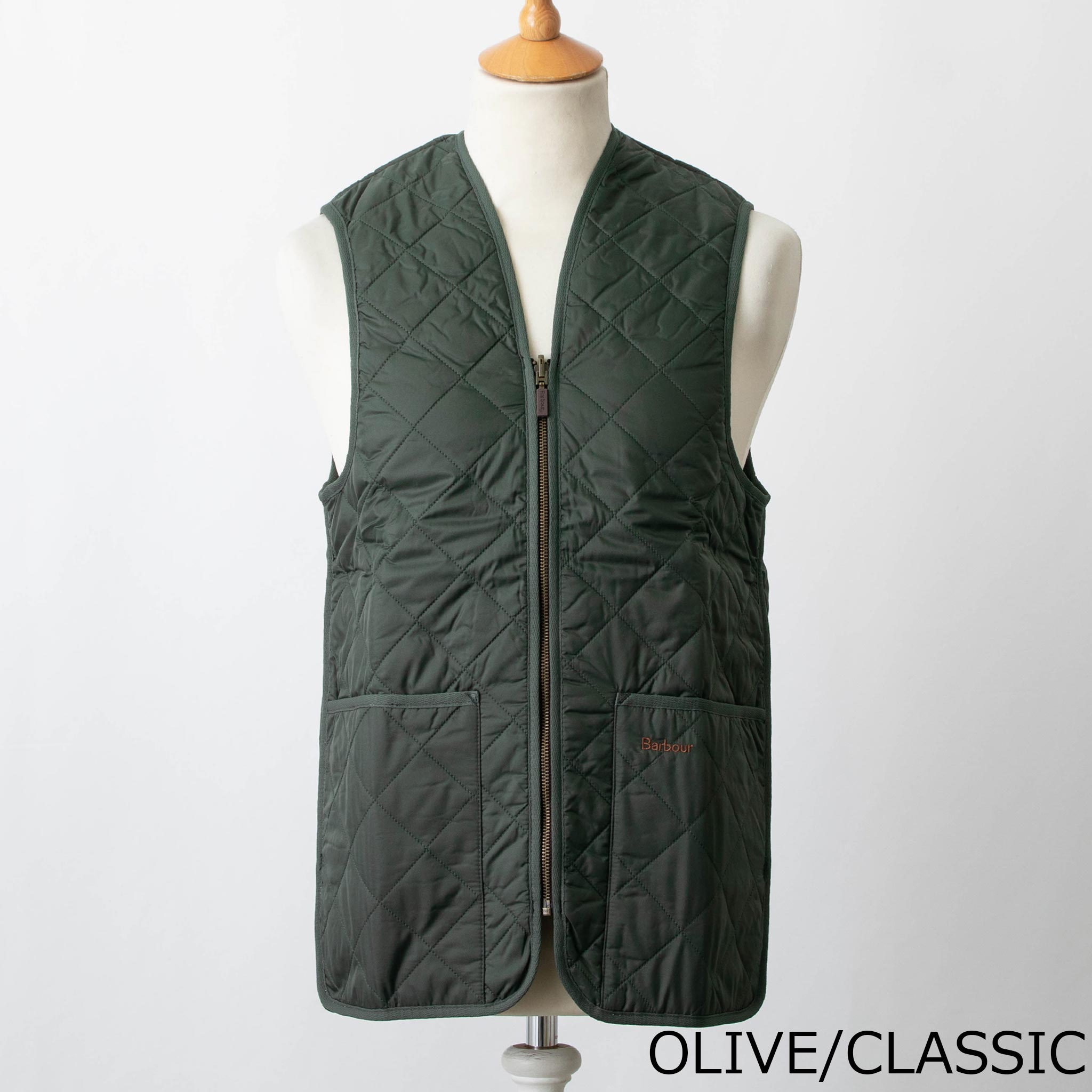楽天市場】バブアー ベスト オリーブの通販