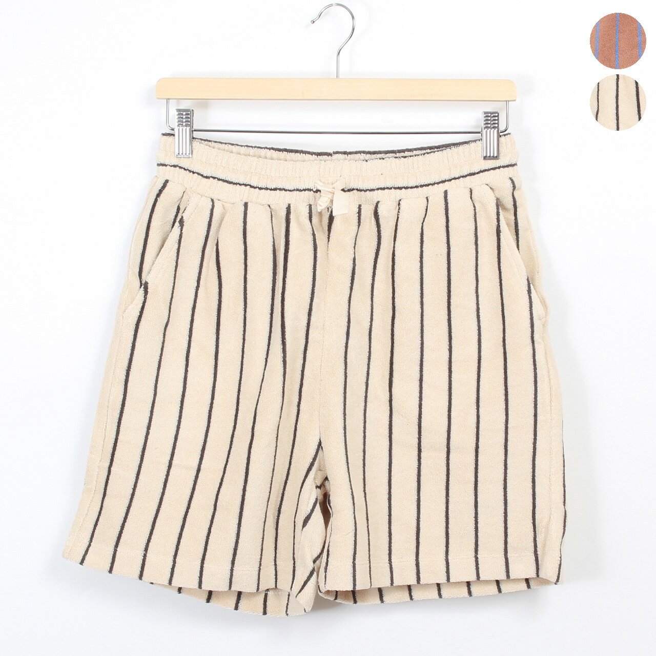 乐天商城 - ボングスタ BONGUSTA ショートパンツ NARAM SHORTS [ナラム ボーダーショーツ ストライプ柄] レディース メンズ BON69 100% ORGANIC COTTON【2026SS】