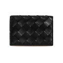 ボッテガヴェネタ BOTTEGA VENETA レディース 名刺入れ（カードケース） ブラック BUSINESS CARD CASE [イントレチャート ビジネスカードケース] 667141 VCPP3 8425 BLACK-GOLD【2024SS】