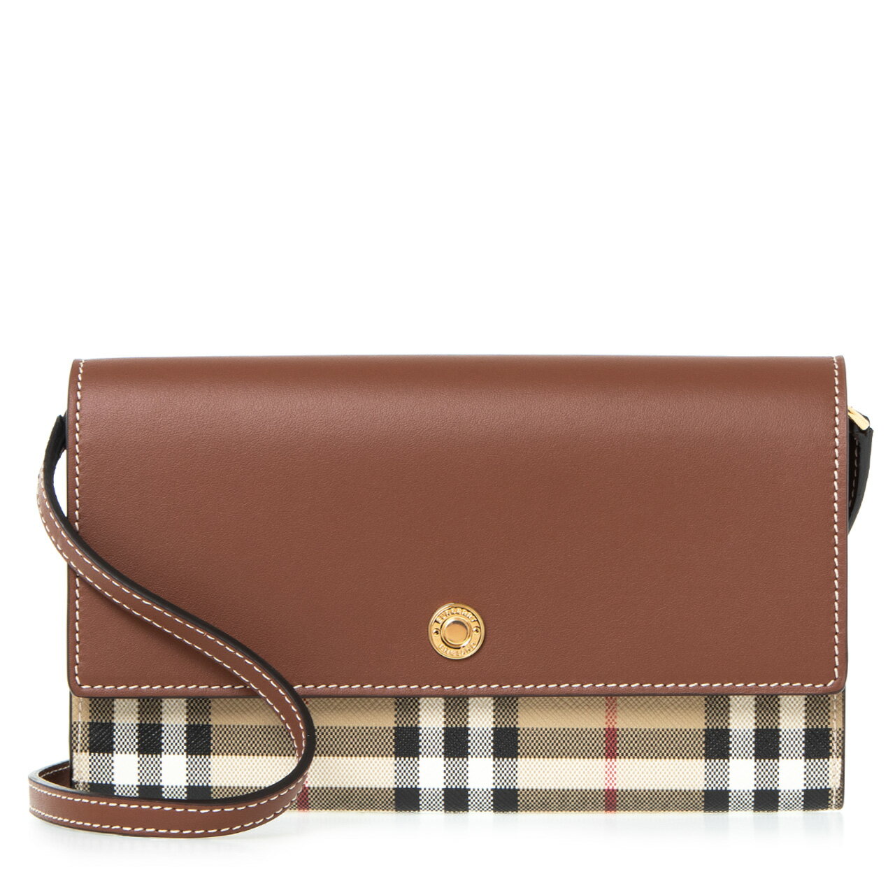 バーバリー BURBERRY 財布 レディース 2WAYショルダーバッグ/長財布 アーカイブベージュ（ヴィンテージチェック柄）×タンブラウン HANNAH 80580021 CLF:137956 A1363 ARCHIVE BEIGE/TAN【英国】